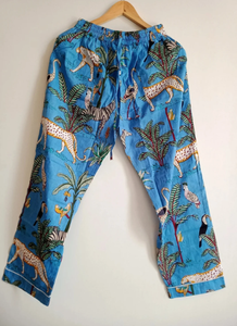 Femmes Sexy col en V pyjamas confortable élégant Jungle Animal imprimé vêtements de nuit doux respirant coton grande taille costumes de nuit - Product Image 3