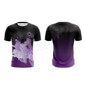 Camiseta Deportiva para Hombre, Corte Regular, con Diseño de Logotipo Personalizado, Servicio OEM, Impresión Digital con Patrón de Letras, Secado Rápido, Venta al Por Mayor - Product Image 2