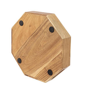 Bandeja de forma octogonal de madera de mango Suministro de hotel de restaurante de alta calidad de fabricante indio Proveedor a la Mejor fábrica al por mayor - Product Image 4