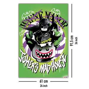 LEGO Batman Movie Joker's Mad House - Impresión en lienzo de diseño moderno para decoración de pared - Product Image 3