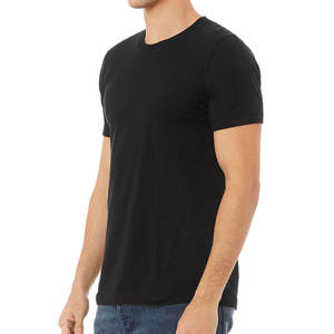 เสื้อยืดคอกลมผู้ชาย ผ้าฝ้าย 100% สีดำ พรีเมียม ทรงพอดีตัว ไซส์ XS-XL - Product Image 5