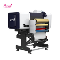 Imprimante UV DTF 60 cm tout-en-un, machine à laminer les étiquettes en cristal 3D avec effet feuille d'or pour l'impression de logos personnalisés