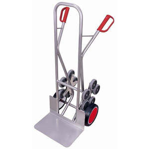 Variofit <b>Foldable</b> Four-Wheel Industrial Trolley <b>Cart</b> 2-Star Aluminum Ladder for Five-Arm 61\" External Dimensions OEM - Product Image 1