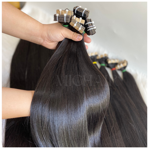 Yaki ผมต่อแบบเทปตรงยาว10 "-30" 40ชิ้นทำจากเส้นผมมนุษย์เวียดนาม - Product Image 4