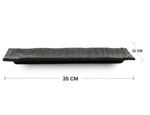 Plateau de démarrage en bois brun en céramique Kabab Snacks en bois avec poignées plateau de service décoratif plateau pour table de petit déjeuner décoratif - Product Image 6