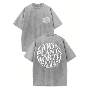 เสื้อยืดผู้ชายคุณภาพสูงขายส่ง ผ้าฝ้ายแท้ 100% ระบายอากาศได้ดี เสื้อเจอร์ซีย์ผ้าฝ้าย สตรีทแวร์ แขนสั้น ทรงโอเวอร์ไซส์ - Product Image 3