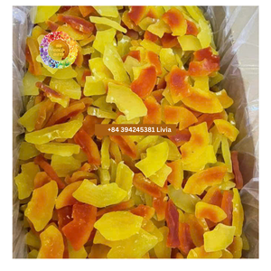 Rodajas de papaya secas de primera calidad Dulzura natural Snack saludable Exportación a granel OEM de Vietnam - Product Image 1