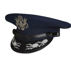 SH-1059 rayado azul marino capitán sombrero gorra poliéster fiesta disfraz accesorio para yate oficial marinero de alta calidad - Product Image 2
