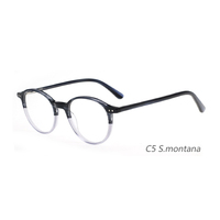 Lunettes anti-lumière bleue personnalisées, rondes, classiques, à prix abordable, en acétate durci