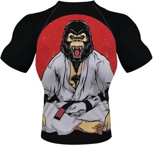Nouvelle impression par sublimation de haute qualité Rash Guard vente en gros Bjj Rash Guard à manches courtes pour hommes Rash Guard pour hommes - Product Image 6