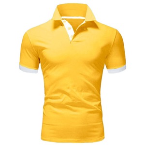 Polo pour homme en coton de haute qualité, coupe ajustée, manches longues, décontracté, pour le golf, avec tissu tricoté à rayures courtes, uni - Product Image 3