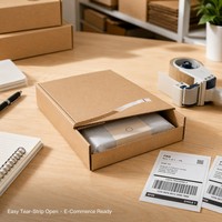 Boîte d'expédition en carton ondulé personnalisée avec logo, pour produits électroniques, boîte à courrier extra rigide pour l'emballage professionnel