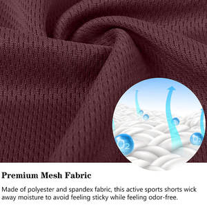 กางเกงบาสเก็ตบอลชาย ยูนิเซ็กส์ ไซส์ใหญ่ ระบายอากาศได้ดี แห้งเร็ว ผ้าตาข่ายโพลีเอสเตอร์ ชุดกีฬา คุณภาพสูง - Product Image 5