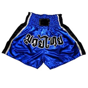 Pantalones Cortos de Boxeo de Moda al por Mayor de Alta Calidad, Pantalones Cortos de Entrenamiento de Boxeo Tailandés, Pantalones Cortos de Satén para MMA, Pantalones Cortos Tailandeses para Niños con OEM - Product Image 3