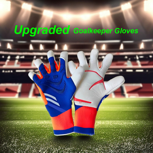 Venta al por mayor de cuero de alta calidad Protección de las manos antideslizante deportes GUANTES DE Portero profesional guantes de portero de fútbol - Product Image 6