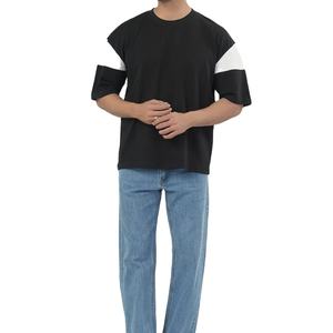 Fabricante de Ropa al por Mayor OEM, Camiseta Unisex Holgada, Lisa, con Logotipo Personalizado, 100% Algodón, de Secado Rápido - Product Image 4