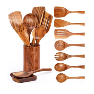 Juego de uso diario de utensilios de cocina de madera para cocina utensilios de cocina de madera de alta calidad de Vietnam - Product Image 1