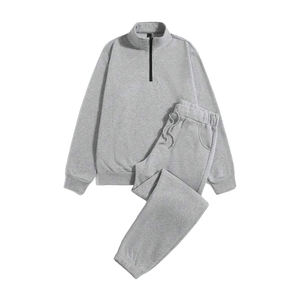 OEM Personnalisé Haute Qualité 2-en-1 Survêtements à Capuche Street Wear Style Extérieur Jogging Costumes Tissu Polaire de Coton Vierge Gaufré - Product Image 1