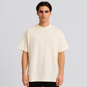 Camiseta Extra Grande Personalizada 100% Algodón, Hombros Caídos, 230GSM, Gruesa, Lisa, para Hombre, Alta Calidad, Fabricante de Bangladesh - Product Image 1