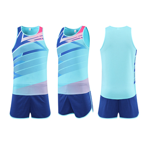 Uniforme de course Logo personnalisé Sublimation unisexe été athlétisme Uniformes de qualité supérieure Nylon Conceptions uniques - Product Image 3