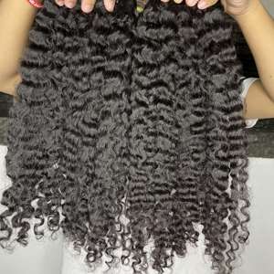 Extensiones de cabello rizado birmano de la mejor calidad 100% cabello humano virgen sin procesar - Product Image 5