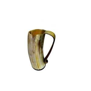 UNIQUE NATURAL COLOUR DRINKING HORN <b>MUG</b> TOP QUALITY Use for Party and Hotel and Home Restaurant for Christmas - Product Image 3