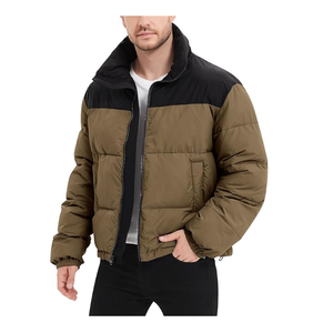 Vestes bouffantes à capuche avec fermeture éclair et logo personnalisé pour hommes, chaudes et respirantes, coupe-vent et imperméables, longue longueur - Product Image 6