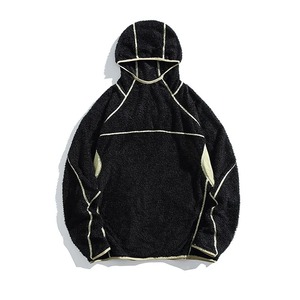 เสื้อกันหนาวมีฮู้ดสำหรับผู้ชาย, เสื้อกันหนาวมีฮู้ดกลางแจ้งขนแกะลำลองทรงหลวมอบอุ่นใช้งานได้หลากหลายเสื้อซับในสองชั้น - Product Image 3