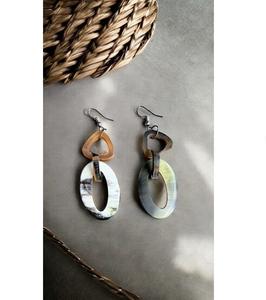 Pendientes de Cuerno de Búfalo para Niñas, Pendientes de Mujer, Joyería de Cuerno, Cuerno Natural para Mujer, Alta Calidad - Product Image 4