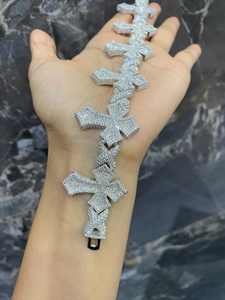 สร้อยข้อมือเงินแท้ 925 คุณภาพสูง ประดับเพชรโมอิสซาไนต์ VVS1 รูปดอกไม้ ดีไซน์คลาสสิก สวยหรู เหมาะสำหรับทุกเพศ เป็นของขวัญสุดพิเศษ - Product Image 5