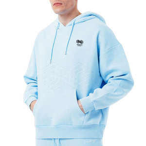 Meilleur prix hommes surdimensionné goutte épaule sweats à capuche plaine teint haute qualité polaire coupe-vent respirant personnalisable hiver prêt - Product Image 1