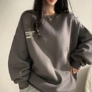 Tendance surdimensionné Streetwear pour femme Top qualité en gros sweats Design décontracté respirant sweats à capuche tricotés - Product Image 6