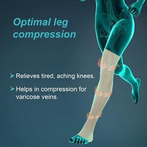 Bas de compression de qualité assurée mi-cuisse classique avec bas de compression en tissu respirant à vendre - Product Image 2