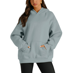 Nouveauté 2026 – Sweat à capuche oversize en molleton uni 100 % coton, haute qualité, personnalisable, pour homme, femme et adulte – Vente en gros - Product Image 6