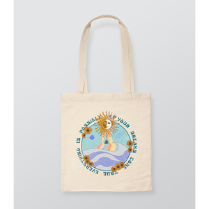 Bolso de algodón con estampado solar - Product Image 1