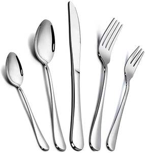 ชุดช้อนส้อมสแตนเลสสำหรับใช้ในบ้านและครัว พร้อมด้ามจับ สำหรับสินค้าขายดี ดีไซน์หรูหรา คุณภาพพรีเมียม - Product Image 1