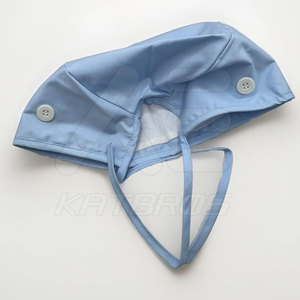 Durable 100% Cotton High Quality Low MOQ Private Label Unisex <b>Scrub</b> Hats Best Selling for Adults Hospital Use - Product Image 3