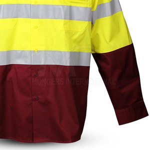 Chemises légères haute visibilité, séchage rapide, respirantes, certifiées CE, unisexes, service OEM, marque privée, vêtements de travail en polyester/coton - Product Image 3