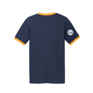 T-shirts ajustés Ringer pour hommes, à manches courtes, col rond, séchage rapide, respirants - Product Image 3