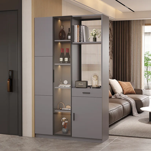 Meuble d'entrée minimaliste moderne, séparateur de porte d'entrée, écran de séparation de salon, meuble à chaussures de luxe pour couloir, nouveau design de mobilier - Product Image 5
