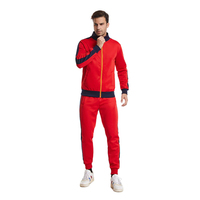 Survêtements de sport d'hiver légers grande taille en coton/polyester avec fermeture éclair pour hommes, design personnalisable, vente en gros