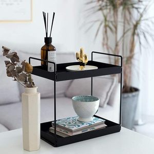 2 Tier Luxury Herb & Spice Shelf Stand <b>Pantry</b> Organizer Commercial <b>Kitchen</b> Seasoning Holder Glass Spice Rack - Product Image 4