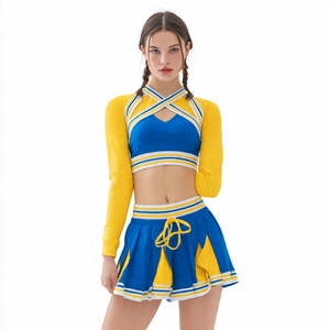 Jupes de pom-pom girl, hauts courts pour les matchs sportifs, costumes de danse, uniformes de pom-pom girl pour femmes, sublimation - Product Image 2