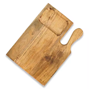 Tabla de cortar de diseño creativo con mango de resina de alta calidad y tabla de cortar queso de madera de acacia a un precio bajo con descuento - Product Image 1