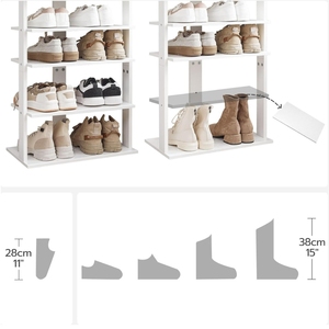 De Vietnam: la torre de zapatos estrecha más vendida para 16 pares, Zapatero que ahorra espacio, buena oferta de precio para mayoristas - Product Image 5