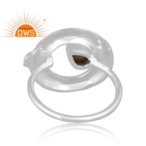 Nuevas llegadas 925 anillo de piedras preciosas de labradorita Natural Chapado en paladio de plata esterlina Fabricación de joyería personalizada - Product Image 4