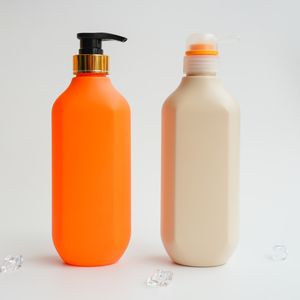 Bouteille en plastique HDPE 500ml avec pulvérisateur à pompe pour shampooing revitalisant Gel douche nettoyant pour le visage Lotion de soin du corps 2025 ans vente - Product Image 1