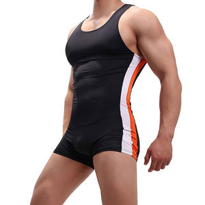 High Quality Spandex Professional Weightlifting Uniforms <b>Men</b> Wrestling <b>Singlets</b>, Cheap Wrestling Uniform - Product Image 4