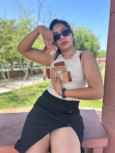 เคสใส่บัตรเครดิตทรงสี่เหลี่ยมผืนผ้าหนังถือด้วยมือขนาดเล็กน่ารักแบบตะวันตก - Product Image 2