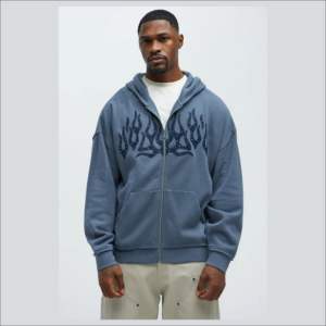 Meilleure qualité épaule tombante hommes sweats à capuche zippés 100% coton polaire Streetwear HipHop décontracté coupe ample mode sweats à capuche zippés unisexe - Product Image 5